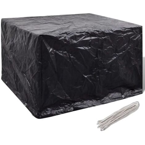 royaluxe - Housse de pluie pour salon de jardin 8 oeillets 135 x 135 x 90 cm