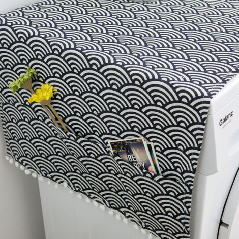 royaluxe - Housse de Protection pour Réfrigérateur avec Poches de Rangement,Couvercle Anti-poussière pour Machine à Laver,Housse de Machine à Laver, 55130cm