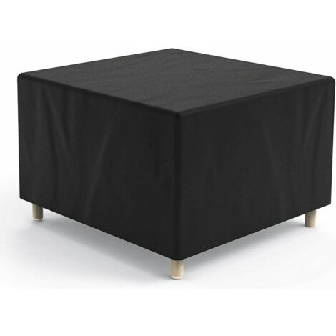 royaluxe - Housse de Protection pour Table de Jardin rectangulaire en Tissu Oxford 420D imperméable et Coupe-Vent 125 x 125 x 74 cm