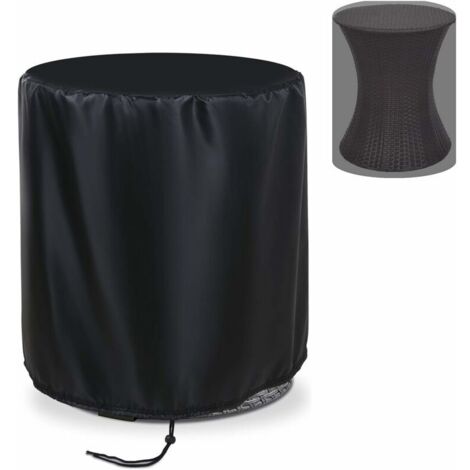 royaluxe - Housse de protection solaire imperméable pour petite table de jardin ronde Φ52x58