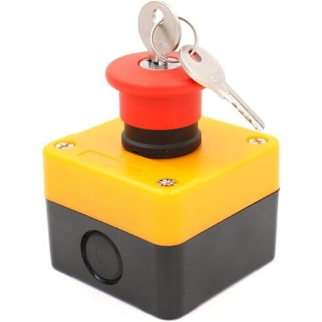 royaluxe -Interrupt à bouton-poussoir et clé d'arrêt d'urgence, signe rouge 660v