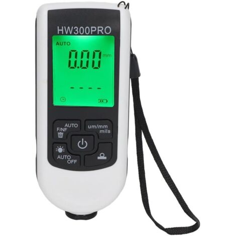 royaluxe -Jauge D'épaiss de Revêtement Numérique, Sonde Ultra Haute Précision, Compt D'épaiss de Peinture Mil pour la Mesure D'épaiss de Peinture Automobile(Blanc)