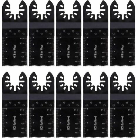 royaluxe - Lames de scie Kit oscillant Multitool Lames de scie Accessoires Lames universelles compatibles pour Milwaukee Bosch Fein Multimaster Lot de 10