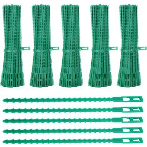 royaluxe -Lot de 1200 Attaches de Plantes, 23CM Attaches de Jardin Réglable Liens de Serrage en Plastique pour Jardin Flexible, Attache Tomates de Câble de Jardin pour Aider à Soutenir Les Plantes