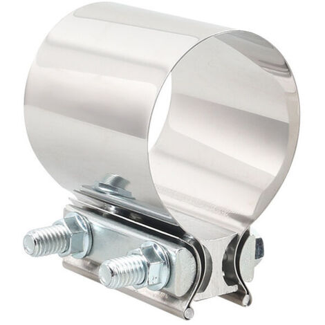 royaluxe - Lot de 2 colliers de serrage pour tuyau d'échappement en acier inoxydable 2,5 pouces 63 mm