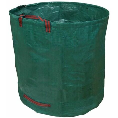 royaluxe - Lot de 2 Sacs de Jardin 272L avec Anses Sacs Poubelles de Jardinage Imperméables 10 Vert Extérieur