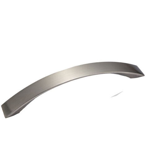 royaluxe - Lot de 4 poignee de meuble cuisine - chromées- Poignées de porte Nickel Brossé poignee de cuisine poignée cuisine inox entraxe 128mm