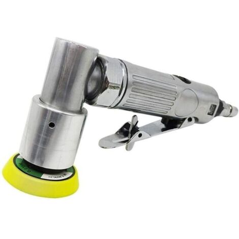 royaluxe - Mini polisseuse à air professionnel de 5,1 cm avec plaque éponge de 5,1 cm 90 ° Outil pneumatique excentrique pour le travail de carrosserie automobile