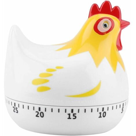 royaluxe - Minuterie de Cuisine Outils de Cuisine pour Enfants Minuterie à Oeufs Minuterie de chaudière à Oeufs Minuterie de Four, Minuterie de Cuisson pour la Cuisine à Domicile Blanc