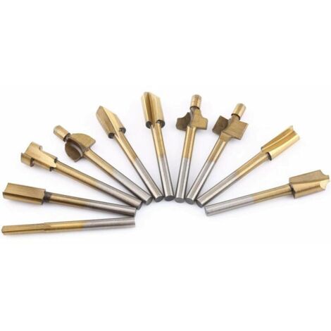 royaluxe - Outils de coupe du bois Bordure revêtue de titane (10pcs)