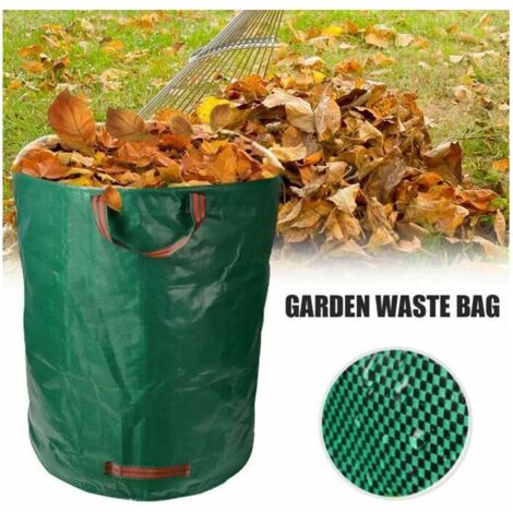royaluxe - Outils de jardin, sac poubelle de jardin robuste de grande capacité 272L, Pratique et pratique
