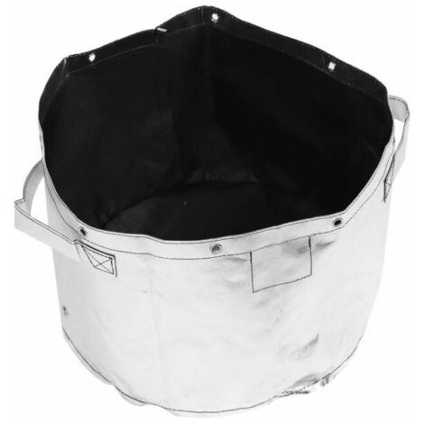 royaluxe - Outils de jardin Sacs de jardin grande capacité Boîtes à feuilles Poubelles Argent Pratique et pratique