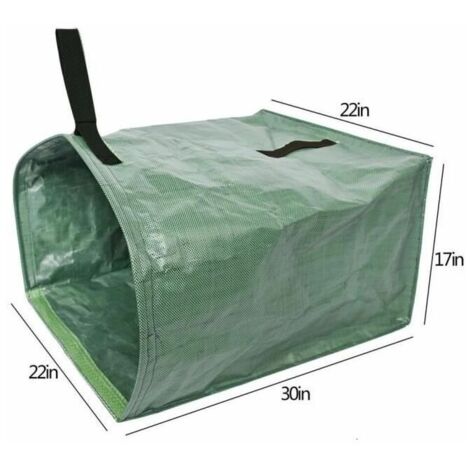 royaluxe - Outils de jardinage, sac poubelle de jardin de 53 gallons, vert Extérieur