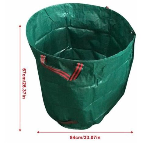 royaluxe - Outils de jardinage Sac poubelle de jardin étanche 300L 80 gallons Pratique et pratique