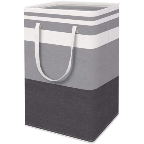 royaluxe - Panier à Linge Panier à Linge en Tissu Toile Corbeille de Rangement Pliable, Cordon Paniers à Linge, Pliable Sac à Linge, Imperméable, Pliable, Antipoussière