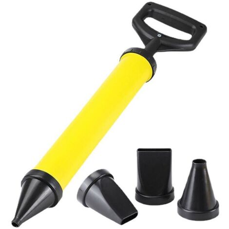 royaluxe - Pistolet à joints pour mortier avec accessoires et seringue à mortier avec 4 buses ,