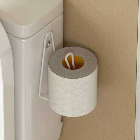 royaluxe - Porte-papier toilette, porte-papier toilette sans perçage pour salle de bain, étanche, porte-rouleau épais, porte-rouleau pour torchon fixer su