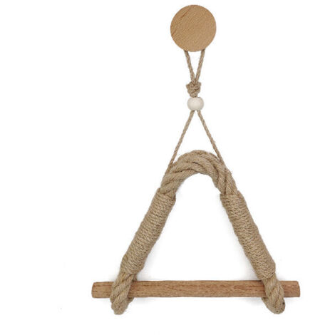 royaluxe - Porte-papier toilette vintage en corde de chanvre pour salle de bain