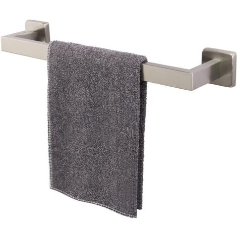 royaluxe -Porte-serviettes de bain – Base carrée épaisse en acier inoxydable SUS304 pour salle de bain, accessoires de salle de bain, porte-serviettes mural robuste.