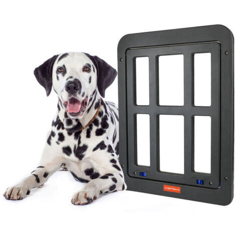 royaluxe -Portes pour Chiens, Chatiere pour Moustiquaire, Facile da Installare Verrouillable Porte Moustiquaire pour Chien pour Moyen/Grand Chien (34 cm x 44 cm)