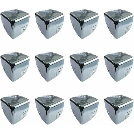 royaluxe - Protection pour meubles Protecteurs d'angle en Métal Protection Coin de Table 12 Pièces Équerres de Protecteur d'angle Métal Edge Protège Coins pour Tables et Meubles Pointus