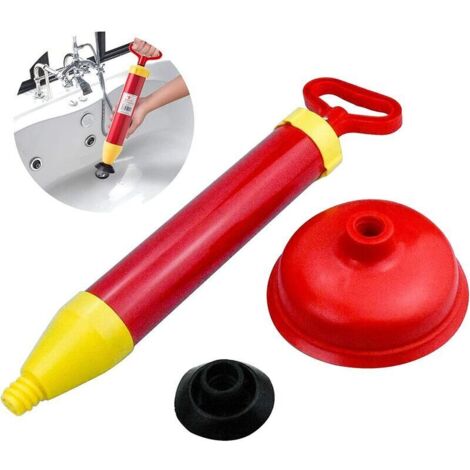 royaluxe -Puissant Débouch de Toilettes avec 2 Ventouses, Débouchage de Canalisation en pour Salle de Bain, Toilettes, Baignoire, Douche, Lavabo