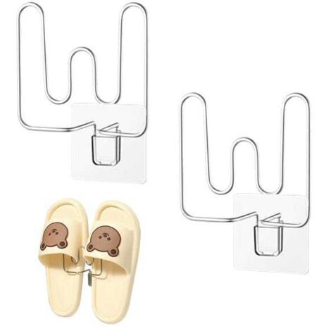 royaluxe - Range Chaussures Mural, Etagere Chaussures pour Pantoufles, Range Chaussures Suspendu Multifonctionnel, Porte Chaussures Mural 2pcs