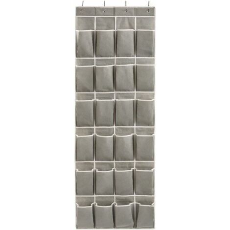 royaluxe - Range-Chaussures Suspendu en Tissu Non-Tissé avec 24 Poches, Porte Chaussures, Étagère de Rangement Murale, pour Armoire, Penderie, Dressing, Chambre d’Enfant, Salle de Bain