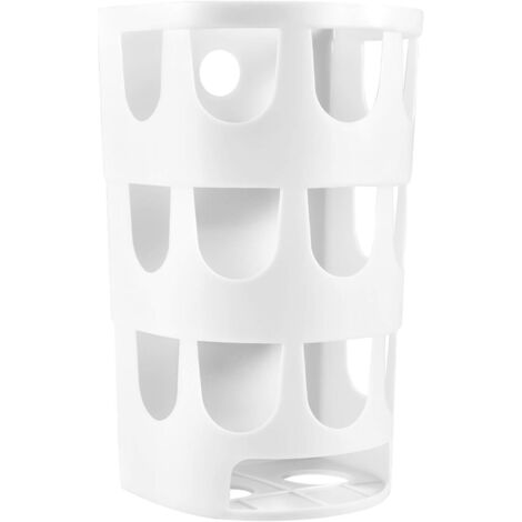 royaluxe - Râtelier à Foin pour Petits Animaux, Distributeurs Nourriture Gamelle en Plastique Hangable Manger Poreux, Cage Accessoires pour Lapins Hamster Chinchillas - Blanc