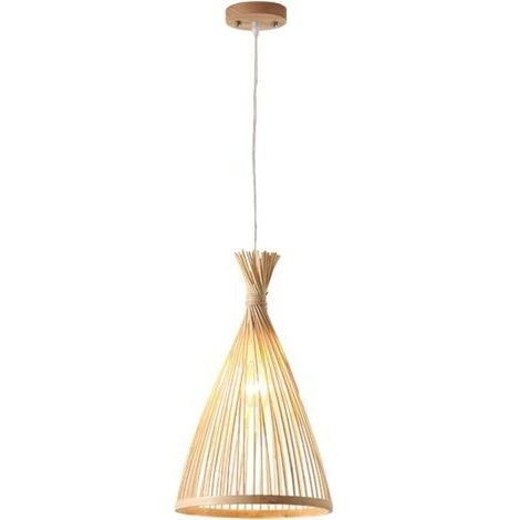 royaluxe -Restaurant Chinois Chandelier Bambou Tissé Personnalité Créative Simple Japonais Japonais Lustre en Bambou Tissé Lampe De Bambou en Bambou(Size:Grande)