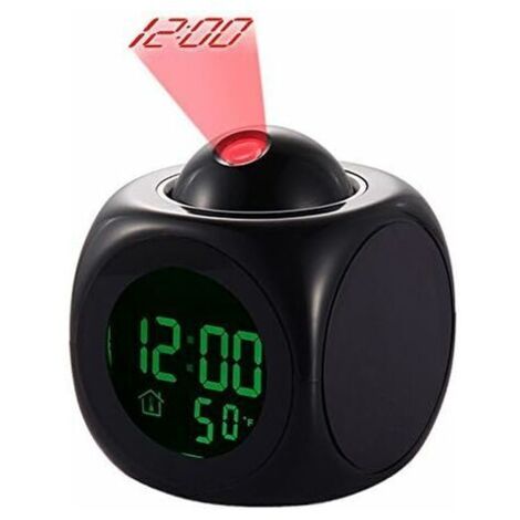 royaluxe - Réveil à projection numérique Réveil silencieux Réveil LED avec fonction Snooze