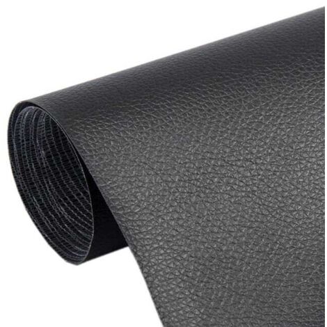 royaluxe - Rouleau adhésif en cuir 50 x 120 cm, réparation de patch en cuir pour canapé, siège de voiture, sac à main, veste en cuir (noir)