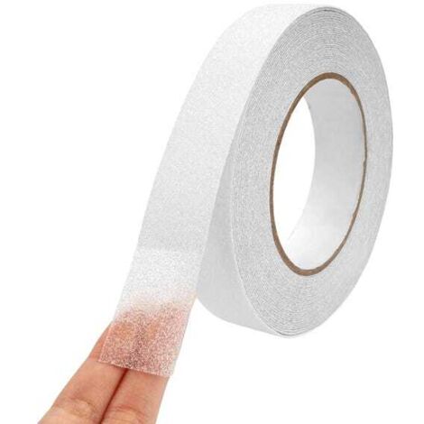 royaluxe - Ruban Adhésif Transparent Antidérapant, 2.5cm x 10m Bande Antiderapante Escalier, Ruban Autocollant Anti Dérapante Ruban Antidérapant Transparent