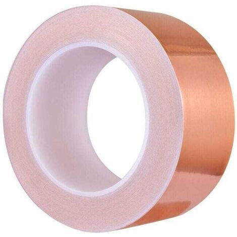 royaluxe - Ruban de cuivre 20 m x 50 mm, ruban de feuille de cuivre de haute qualité, ruban de blindage EMC, blindage EMI, circuit en papier