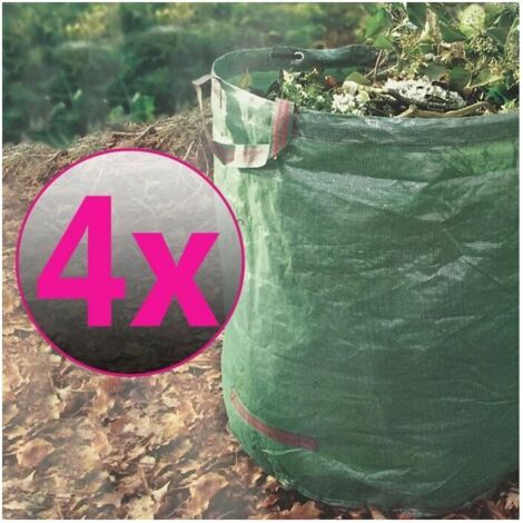 royaluxe - Sac à déchets de jardin en PE robuste de 1 litre, réutilisable, pliable, hermétique et transportable Extérieur