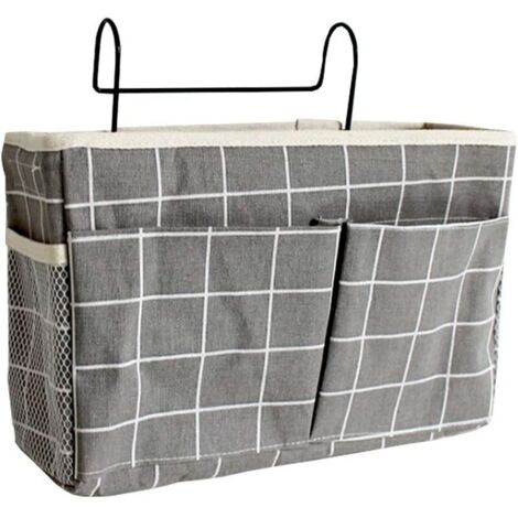 royaluxe - Sac de rangement de chevet étanche utilitaire sac de rangement suspendu avec 3 poches sac de rangement de chevet sac de rangement de lit large poches de lit superposé panier de rangement su