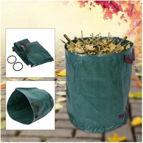 royaluxe - Sac poubelle jardin, jardin de feuilles, brindilles poubelle 4 pièces 270L 50Kg, Extérieur