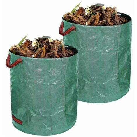 royaluxe - Sacs de jardin, 2 sacs poubelles de jardin robustes propreté