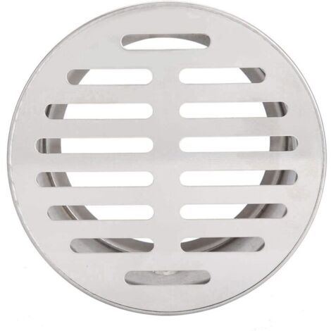 royaluxe -Siphon de sol pour douche, siphon de sol extéri, couvercle de siphon de sol, siphon de sol antiblocage pour balcon en acier inoxydable pour utilisation extérie (110 bouches plates) pour tuya