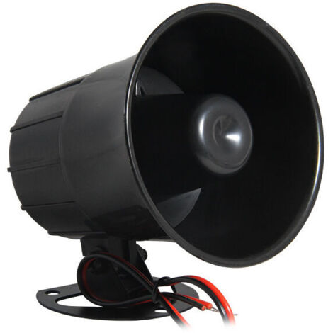 royaluxe - Sirène d'Alarme DC12V, 110dB Alarme de Cambrioleur Support Distance à 2,5 mètres ou Plus Convient pour Sécurité Extérieure