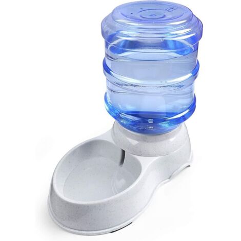royaluxe -Station d'abreuvement pour animaux de compagnie - 3,5 L - Hydratation pour chiens et chats - Abreuvoir automatique par gravité - Porte-bouteille et bol