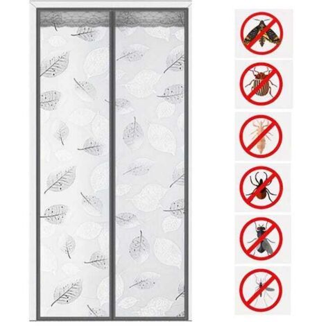 royaluxe - Store Magnétique Isolant 90x210cm - Rideau Porte sans Perçage pour Cuisine/Climatisation - Cloison Privative Autocollante - Anti-Insectes