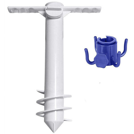 royaluxe -Support de parasol de plage de taille universelle – Porte-parapluie à visser – Protège contre les vents forts