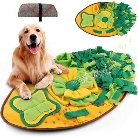 royaluxe -Tapis à renifler  pour Chien éducats pour Puzzle Tapis de Fouille Alimentation Lente Jouet Intelligent Tapis Reniflant pour Chien Stress Release Couverture Pliable Antidérapant-Lavable