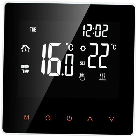 royaluxe - Thermostat intelligent chaudière eau/gaz régulateur de température numérique écran tactile LCD affichage semaine programmable fonction antigel thermostat de chauffage de l'eau pour maison é