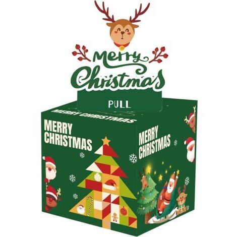 royaluxe -Tirelire de Noël pour cadeau en espèces, boîte cadeau surprise de Noël, boîte cadeau amusante à tirer de l'argent de la tirelire, tiroir à monnaie de Noël avec carte de sortie (style B)