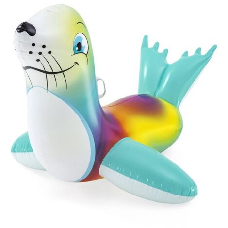 royaluxe -Tour gonflable de l'eau, tour de phoque, jeu d'eau pour enfants, grands enfants, rangée flottante en plein air, parent-enfant (157x114cm)