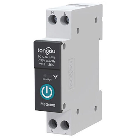 royaluxe -Tuya WiFi Disjonct intelligent Télécommandes sans fil Contrôle de commutation Application mobile Télécommandes Affichage Intelligent Home Circuit Disjonct Compte à rebours Modes de synchroni