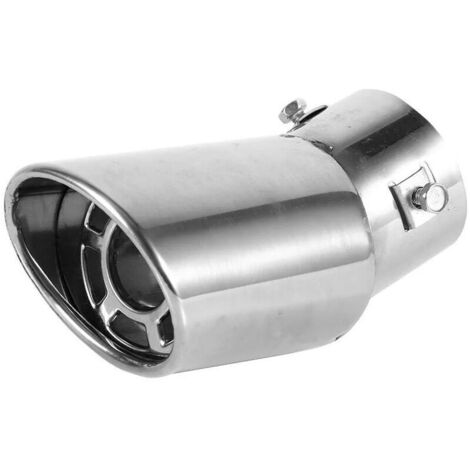royaluxe - Tuyau D'échappement, Universel Arrière Rond En Acier Inoxydable Échappement Automatique Silencieux Tuyau De Queue Embout Garniture Embout