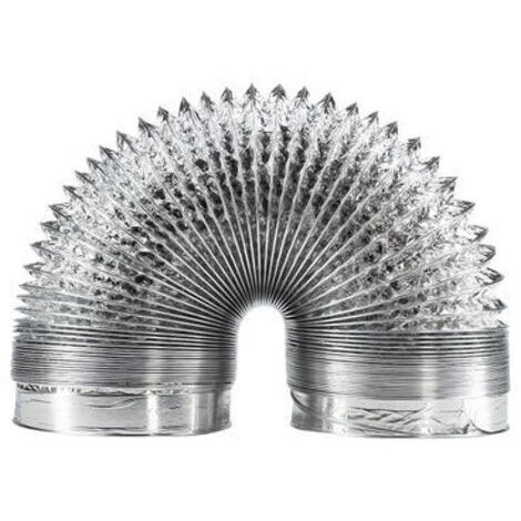 royaluxe -Tuyau ventilation en aluminium de 150 mm pour hotte aspirante, ventilateur tubulair(5 mètres de longueur)